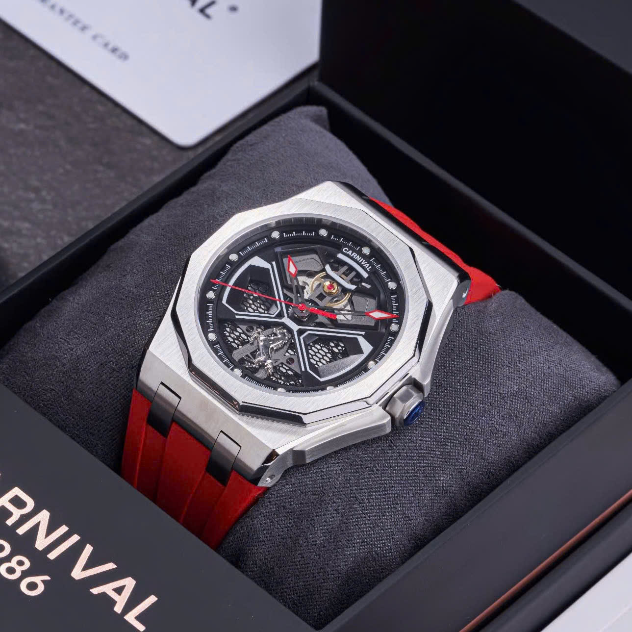 Carnival 8156G-VT-D1 đồng hồ CARNIVAL SKELETON 8156G-VT-D1